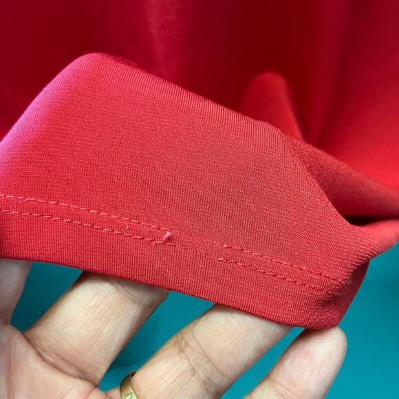 Roz & Ali Plus Size 2X Quarter Zip Flowy Blouse Heavyweight Business Office - Picture 4 of 9